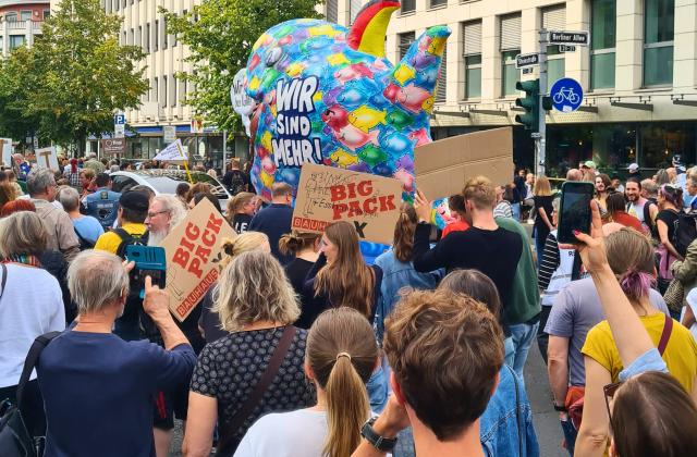 Demo gegen Rechtsextremismus